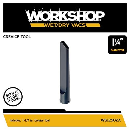 WORKSHOP Wet/Dry Vacs WS12502A 1-1/4-in. Crevice Tool Vacuum Attachment - size: 1-1/4"
