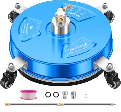 LidoDola 14'' Pressure Washer Surface Cleaner Blue, Power Washer Accessory - size: 14 INCH BLUE