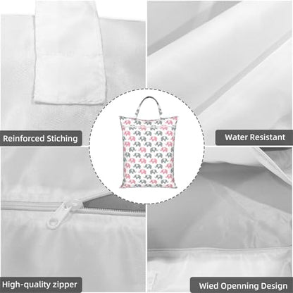 Cute Elephants Travel Laundry Bag Washable Dirty Clothes Bag for Gym - color: Cute Elephants