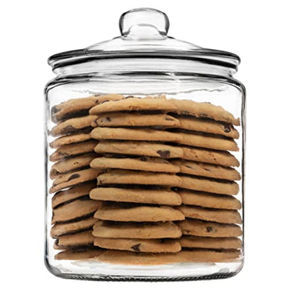 kitchentoolz 1 Gallon Glass Cookie Jar with Lid & Candy Jar | Glass Jars