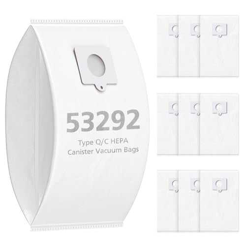 10 Pack 53292 Type Q/C HEPA Vacuum Bags for Kenmore 53292 Canister Vacuum