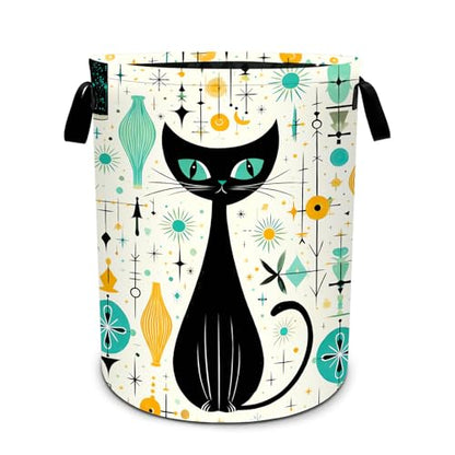 Cat Laundry Basket Waterproof Laundry Hamper Foldable Laundry Bag with Handles for Bedroom, Bathroom, Office, Clothes Storage - color: Cat