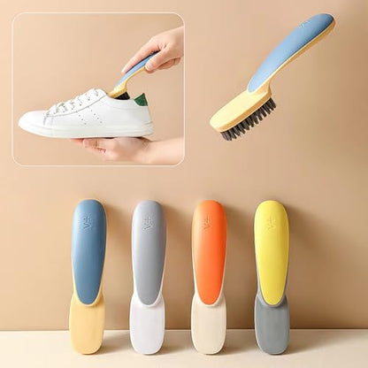 1pc Scrubbing Brush Soft Bristle Laundry Clothes Shoes Scrubber Brush Portable Plastic Hands Cleaning Brush for Kitchen Bathroom（Blue） - color: Blue