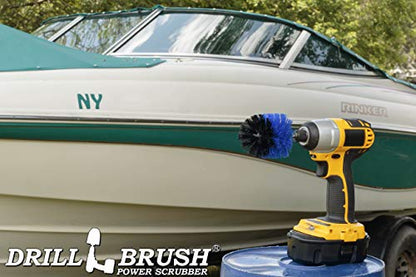 Barnacles - Boat Hulls- Canoe - Carpet Cleaner - Deck Brush - Fiberglass - color: Blue