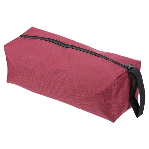 PATIKIL 12" Zipper Tool Pouch, Multipurpose Tool Bag Waterproof Tote Bag Storage Organizer for Screwdrivers Pliers, Red - color: Red