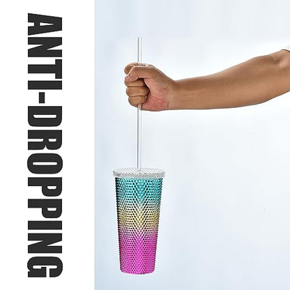 ALINK 10.5" Plastic Reusable Straws, 10 Pack Colorful Tritan Tumbler Straws - style: 10.5 INCH