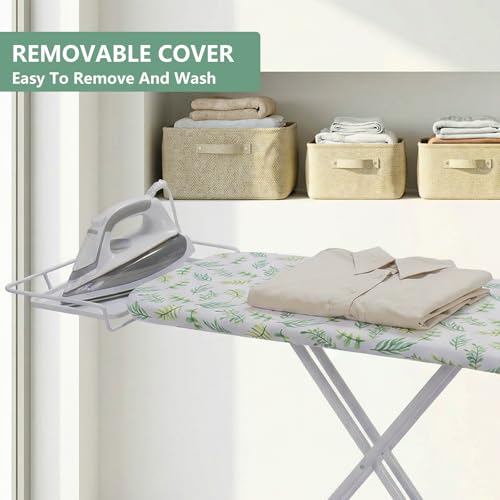 SheeChung Ironing Board 13"x43",Full Size Iron Board with Rest,Adjustable - style: 43x13-Green