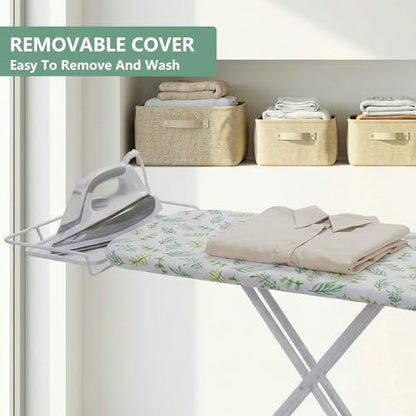 SheeChung Ironing Board 13"x43",Full Size Iron Board with Rest,Adjustable - style: 43x13-Green