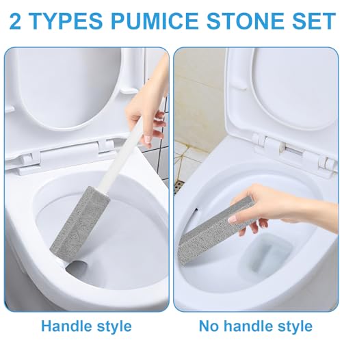 6 Packs Pumice Stone Toilet Bowl Cleaner, Pumice Stone for Cleaning, Powerfully Cleans Hard Water Rings, for Cleaning Toilets, Bathtubs, Grills, Swimming Pools, Sinks - size: 6 Pack
