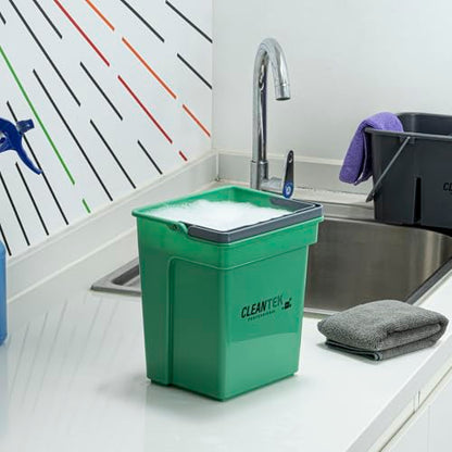 Restaurantware 4 qt Green Cleaning Bucket - color: Green, size: 4 Quarts