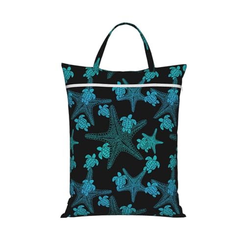 Sea Turtle Ocean Summer Travel Laundry Bags Cloth Diaper Wet Bags Handle Washable Dirty Clothes Bags Wet Dry Bag Suitcase Gym Swimming Pool College Dorm Wet Bag - color: 1 PC16, size: One Size