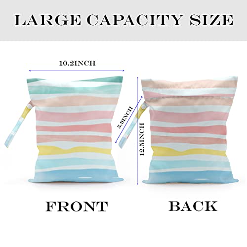 Wet Bag, Wet Dry Bag, Wet Bag for Swimsuit, Travel, Beach, Pool, Diapers, Dirty Yoga Gym Clothes, Makeup Bag, Waterproof Reusable Beach Bag Ocean Decor Starfish Sea Horse Anchor - color: starfish-04