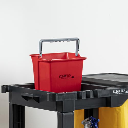 Restaurantware 6 qt Red Cleaning Bucket - color: Red, size: 6 Quarts