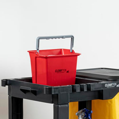 Restaurantware 6 qt Red Cleaning Bucket - color: Red, size: 6 Quarts