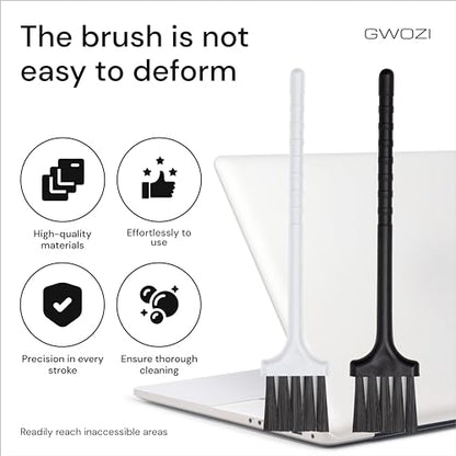 Keyboard Brush - Plastic Small Cleaning Brush for Juicer, Coffee Machine - Laptop & Computer Anti Static Brush - Narrow Keyboard Brush Cleaner for Window Track, Home, Office, 4 Pcs