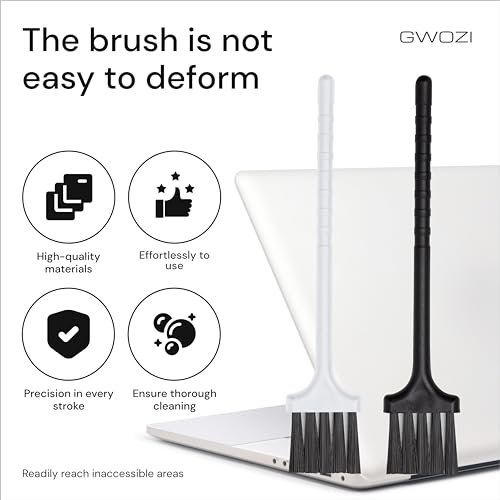 Keyboard Brush - Plastic Small Cleaning Brush for Juicer, Coffee Machine - Laptop & Computer Anti Static Brush - Narrow Keyboard Brush Cleaner for Window Track, Home, Office, 4 Pcs