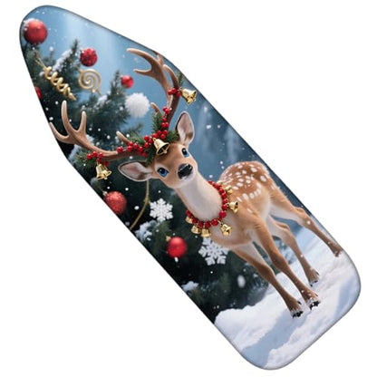 Nuxovilar Winter Deer Bells Ironing Board Cover 15x54 Polyester - color: Ytt08632