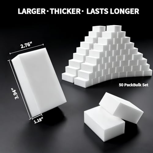 Extra Thick Magic Eraser Sponge, Melamine Cleaning Pads, 10 Pack