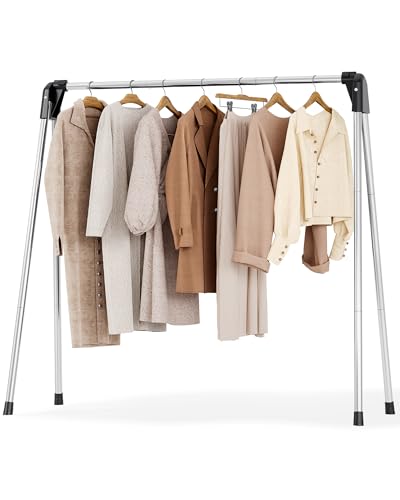 APEXCHASER Clothes Drying Rack Foldable, Portable Clothes Airer, 48" H - size: 48 inch New