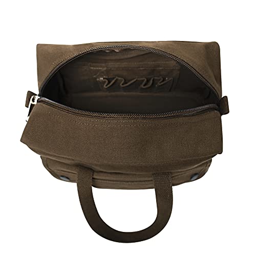 Rothco GI Style Mechanics Tool Bag, Heavy-Duty Canvas Tool Storage - color: Earth Brown