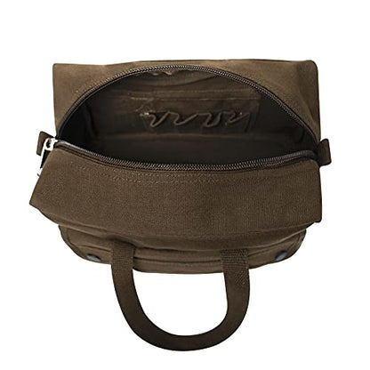 Rothco GI Style Mechanics Tool Bag, Heavy-Duty Canvas Tool Storage - color: Earth Brown
