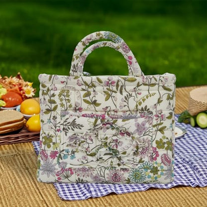 Boho Fabric Storage Basket, Large Capacity Laundry Basket, 12.2'' x 10.23'' x 10.23'' Collapsible Laundry Hamper with Easy Carry Handles (C Multi-Color 1, L) - color: C Multi-Color 1