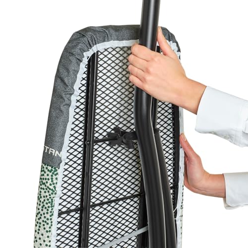 Brabantia Premium Ironing Board with Heat Resistant Parking Zone | X-Large (Size D) | Fairtrade New Dawn | Tall & Wide, Adjustable Height (31-40"), Easy Fold, Anti-Collapse Lock, Non-Slip Feet - color: New Dawn