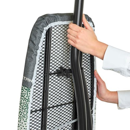 Brabantia Premium Ironing Board with Heat Resistant Parking Zone | X-Large (Size D) | Fairtrade New Dawn | Tall & Wide, Adjustable Height (31-40"), Easy Fold, Anti-Collapse Lock, Non-Slip Feet - color: New Dawn