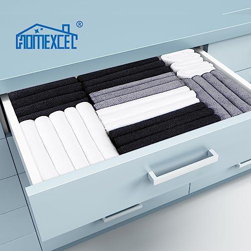 HOMEXCEL White Microfiber Cleaning Cloth, Microfiber Towels for Car,12 PK - color: White