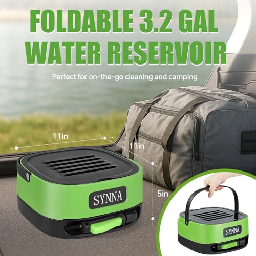 SYNNA Portable Cordless Electric Sprayer with Auto-Retractable Hose Reel