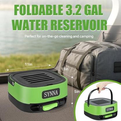 SYNNA Portable Cordless Electric Sprayer with Auto-Retractable Hose Reel