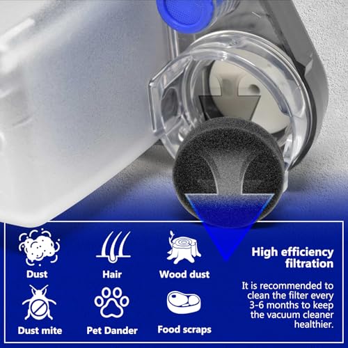 HASMX Foam Sponge Filter for Kirby Upright Vacuum Cleaners G3, G4, G5, G6, Ultimate G, Diamond Edition and Sentria, Carpet Shampoo System Tank Filter Sponge Part Number 307389, 307389S, 30739 (4)