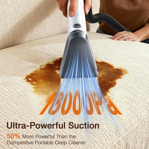 Carpet Cleaner Machine,Deep Cleaner Machine for Rug Cleaner & Couch Cleaner - color: Black & White