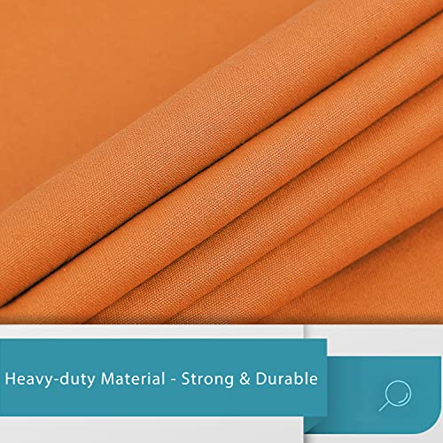 LOLOMLO Extra Large Canvas Laundry Bags with Handles & Drawstring Closure, Heavy Duty Tears Resistant Clothes Storage Travel Bags,25.5"x34",Orange - color: Orange