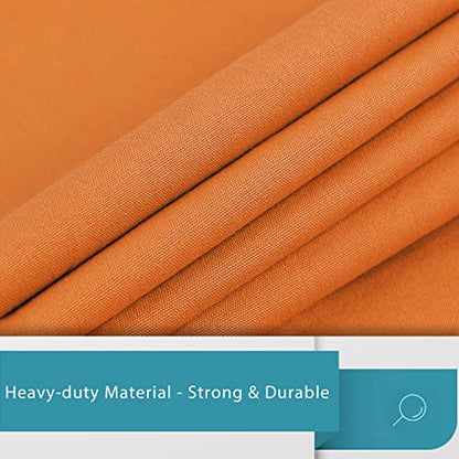 LOLOMLO Extra Large Canvas Laundry Bags with Handles & Drawstring Closure, Heavy Duty Tears Resistant Clothes Storage Travel Bags,25.5"x34",Orange - color: Orange