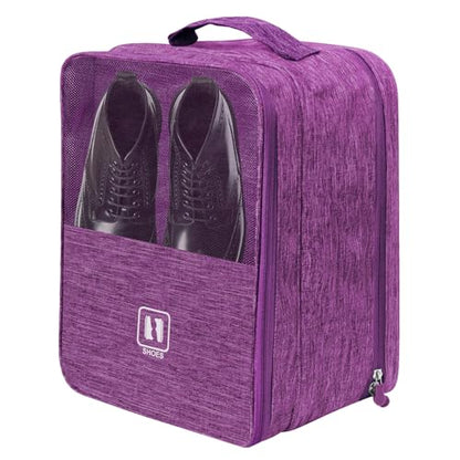 Shoe Bags for Travel,Holds 3 Pairs of Shoes,for Travel&Daily Use - color: Purple