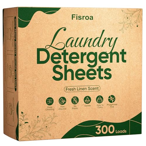Laundry Detergent Sheets 300 Loads Travel Washer Strips, Fresh Linen - size: 150 Count (Pack of 1)
