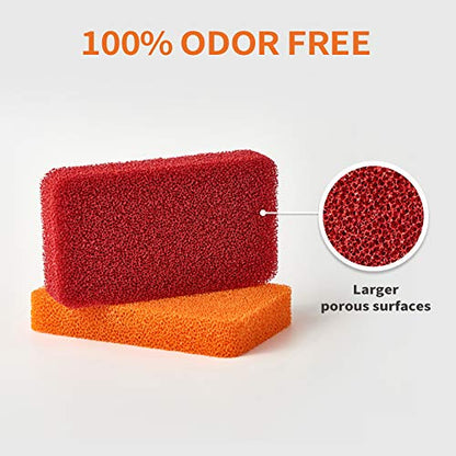 Liflicon Heavy Duty Silicone Sponges - Kitchen and Bathroom Cleaning Scrubber for Dish Washing - color: Sponges-10 Pack