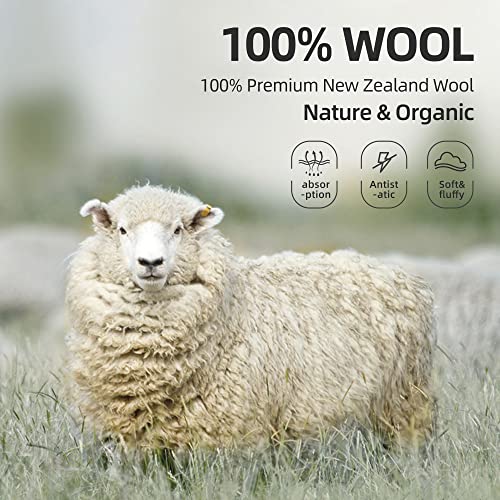 Wool Dryer Balls XL 6-Pack, Dryer Balls Laundry Reusable Reduce Clothing Wrinkles, Drying Clothes Faster