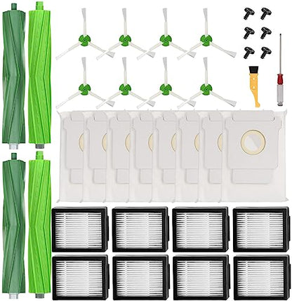 Replacement Parts for iRobot Roomba i3 i7 i6 i8 I, E & J Series Vac - size: 2+8+8+8