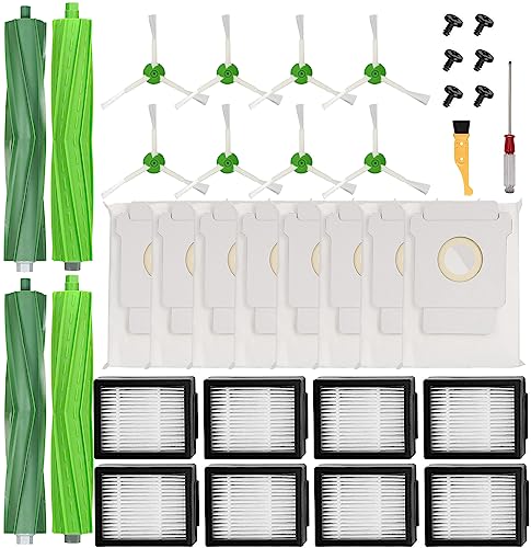 Replacement Parts for iRobot Roomba i3 i7 i6 i8 I, E & J Series Vac - size: 2+8+8+8