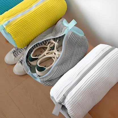 Shoe Washing Machine Bag: Laundry Shoe Bag for Washer and Dryer - 2pc Reusable Shoe Cleaning Bag for Sneaker Tennis Shoes Unstain Cleaner Kit(Grey,2pcs) - color: Grey