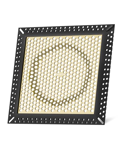 Square Shower Drain Hair Catcher, Anti-Clogging, 6 inch - color: Matte Black & Brushed Gold, size: 6 inch