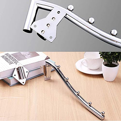 2 PCS Folding Wall Mounted Clothes Hanger, Clothes Hanger Rack Retractable, Collapsible Stainless Steel Closet Clothes Hangers Garment Racks Clothes Drying Racks Coat Hooks Clothing Hanging Holder - size: 5 HOOKS x 2