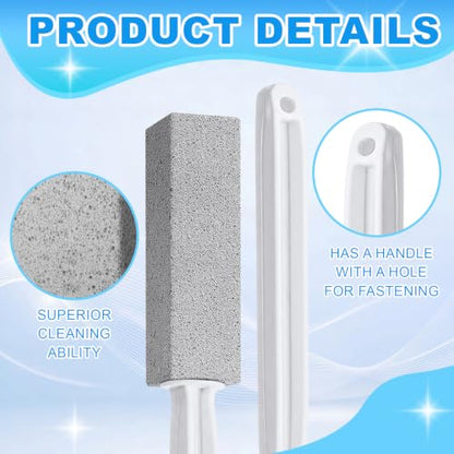 15 Pack Pumice Stone Toilet Bowl Cleaner with Extra Long Handle - style: Long Handle