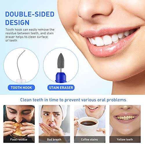 2pcs Portable Oral Dental Tooth Hook Hygeine Cleaning Molars Tool Teeth Stains Remover Plaque Remover - color: 2 Pcs