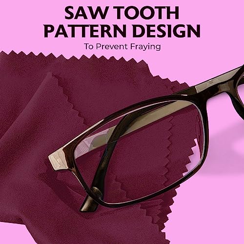 Purity Microfiber Lens Cleaning Cloth Cleans Eyeglasses, Screens and Lenses - color: Burgundy