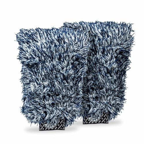 Chemical Guys, The Dually Dual-Fiber Wet-Dry Microfiber Wash Mitt, 2 Pack - size: 2 Pack, style: Wash Mitt