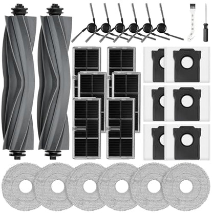 Accessories Kit & Floor Cleaning Solution Compatible with Dreame X40 Ultra/L40 Ultra Robot Vacuum, No Residue, Low Foam,28PCS Replacement Parts
