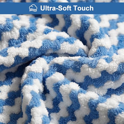 JOYMOOP 18 Pack Microfiber Cleaning Cloth, Kitchen Towels for Dish Drying Washing, Absorbent Streak Free Lint Free Rags for Cleaning, Reusable and Washable Towels - 10" x 10" - color: Mixed [Pink+blue+green], size: 10"x10" - 18pcs